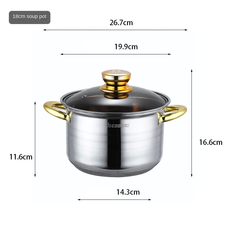 High Quality 12pcs Stainless Steel Pots And Pans Non Stick Coating ...