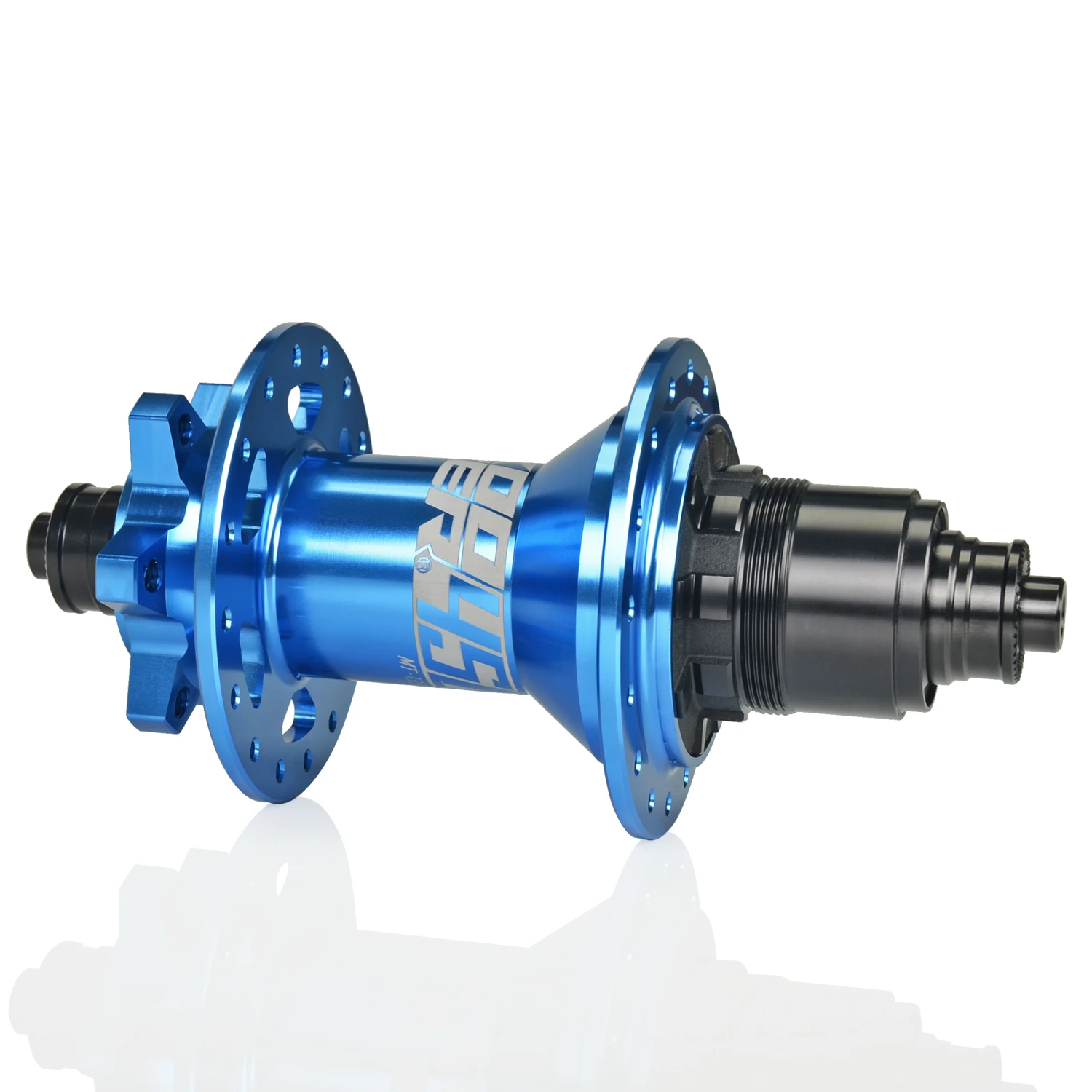 Koozer 450 Rear Hub 120 Clicks, 28H, Cr-Mo Steel Axle, HG/MS/XD
