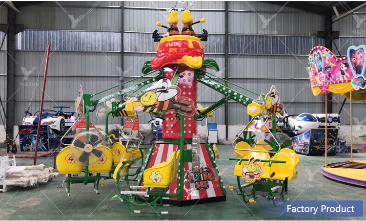 Funfair Rides Rotary Bees Amusement Park Fairground Attraction Manege Family Carnival Fun Game ...