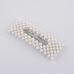 Модные заколки для волос с искусственным жемчугом треугольные геометрические заколки для волос с жемчугом для девочек женские аксессуары для волос Элегантные Заколки Для Волос