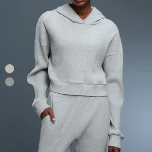 Women's Comfortable and Soft Feel Pullover Hoodie Collar Winter Gym Sports Top Casual Tracksuit Outfit Sweatshirts Hooded