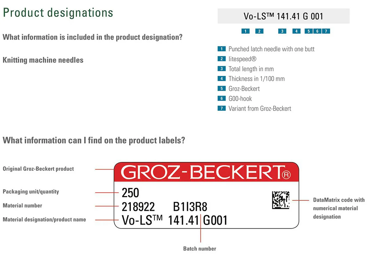 Groz Beckert Knitting Machine Needles Professional Knitting Needles Manufacturers Buy Knitting