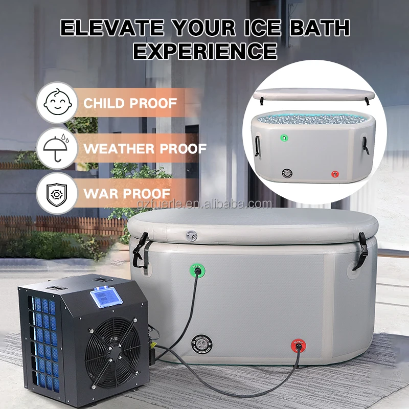 Fuerle Ice Bath Tub For Athletes Portable Cold Plunge Tub With Water ...