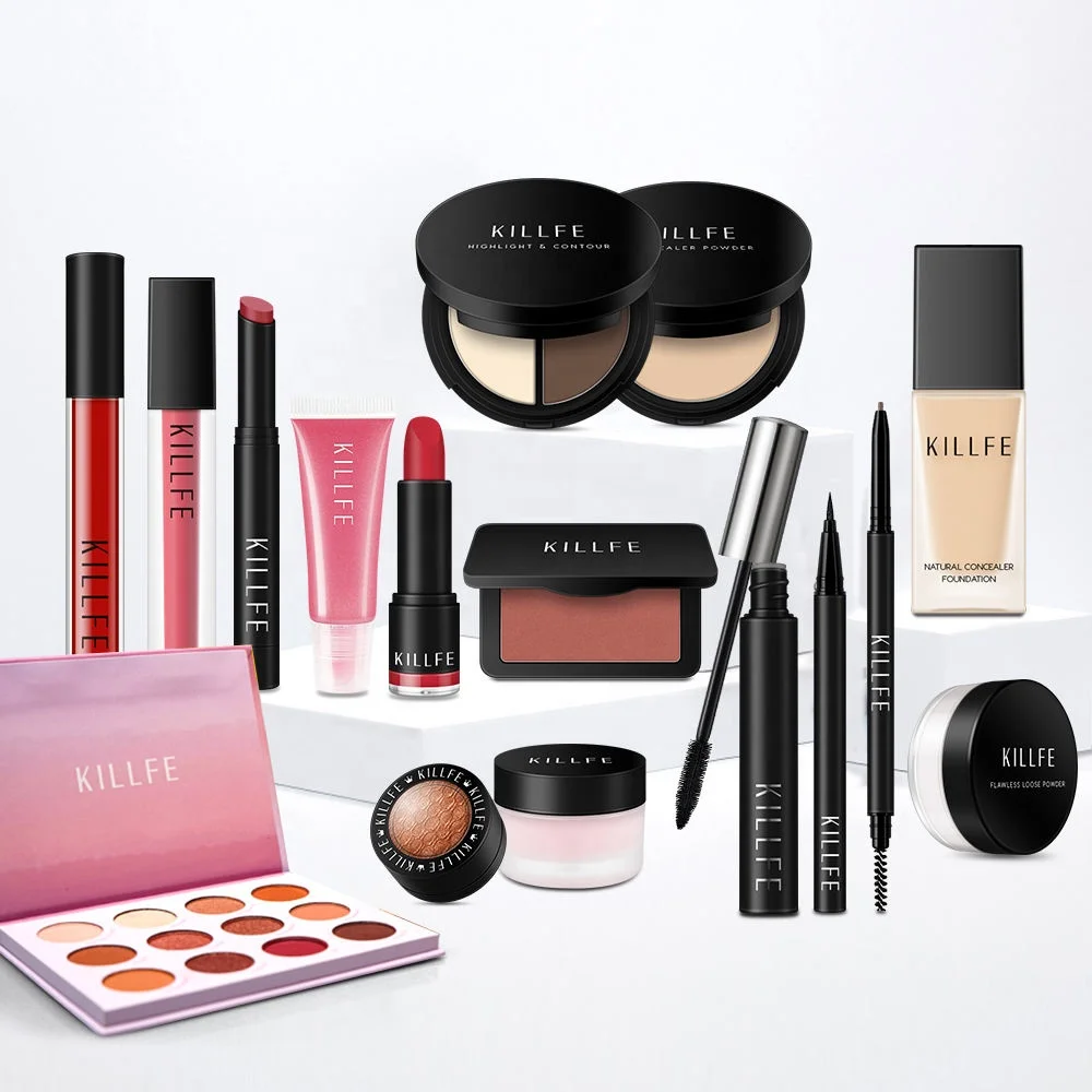 Full Makeup Sets Cosmetics Loose Powder Liquid Foundation All in One Maquiagem Makeup Gift Set