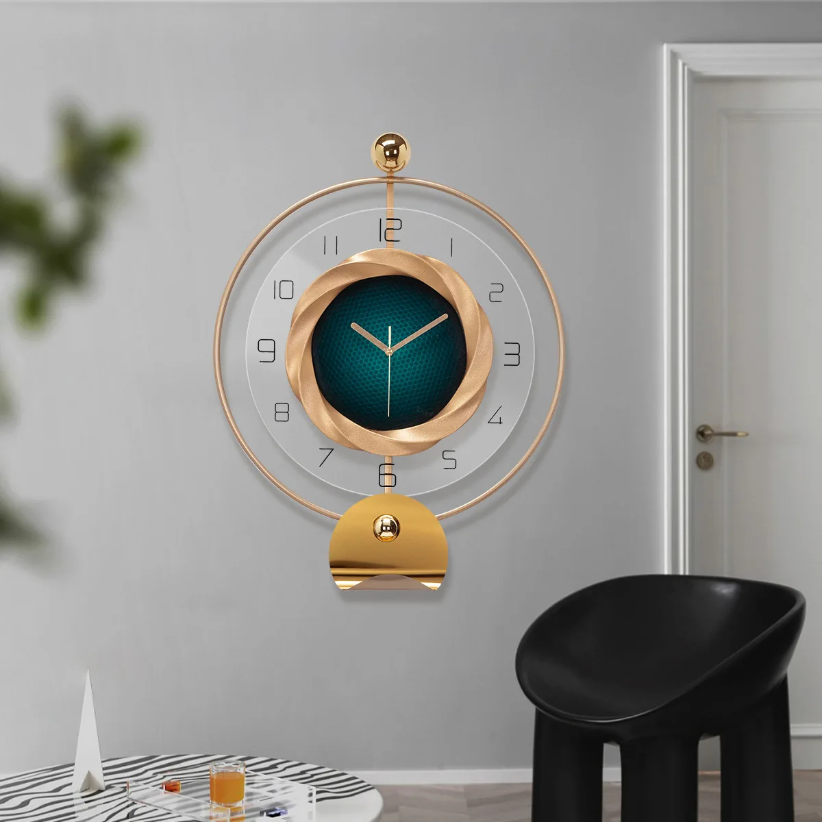 New Design Led Wall Clock Acrylic Silent Wall Clock Home Decor Creative