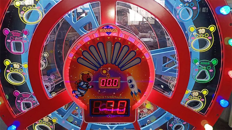 High Profit Coin Operated Arcade Game Machine Little Bear Ferris Wheel Lottery Ticket Arcade Lucky Draw Machine