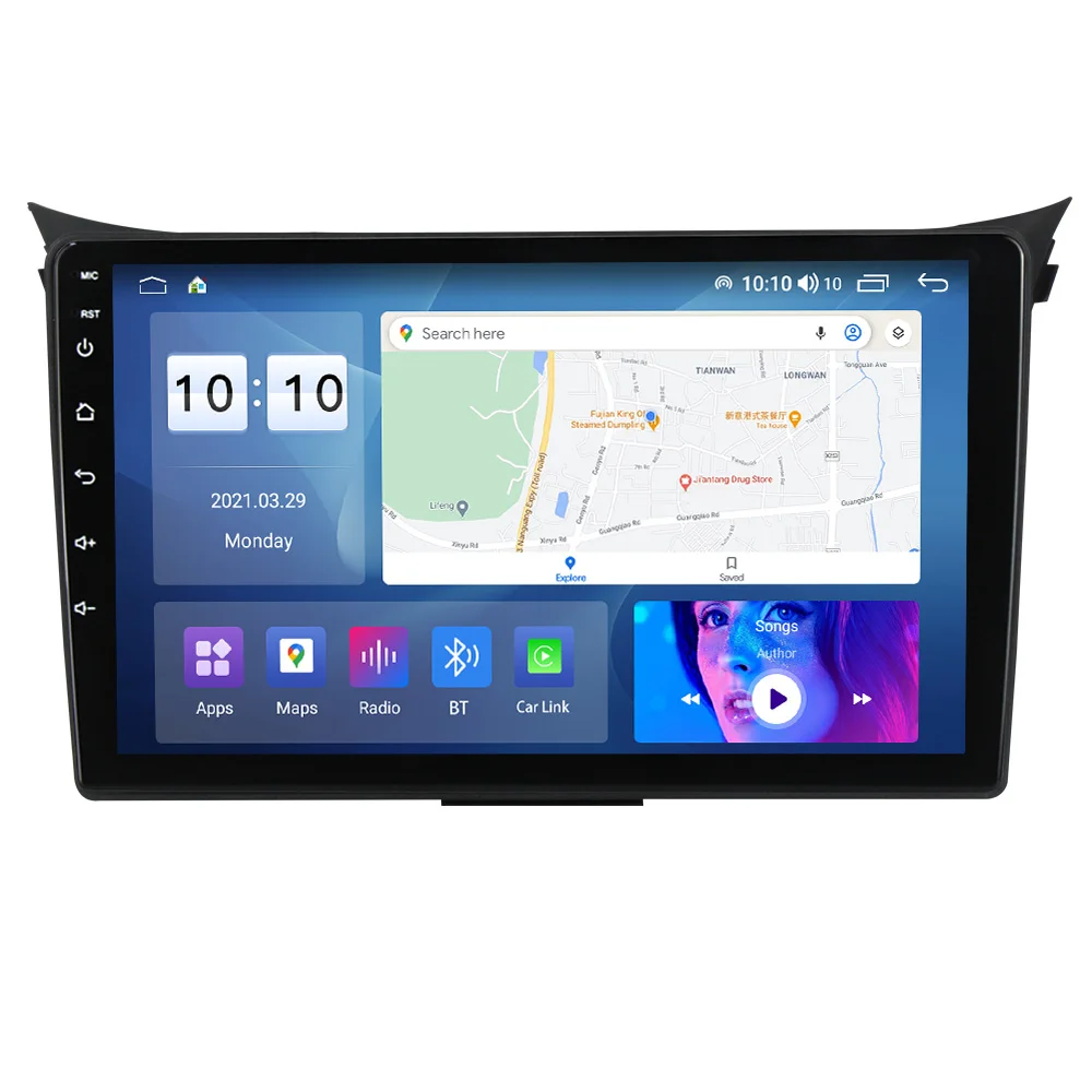 MEKEDE Android Car Stereo IPS QLED DSP 9 Inch Car Audio System  for Hyundai I30 2011-2017 with GPS Car Gps System for Mg6