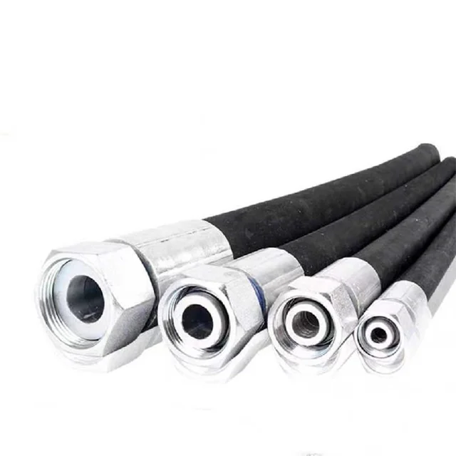 High Pressure Hydraulic Hose Fittings Excavator Rubber Products Steel Wire Reinforced Hydraulic Hose For Excava