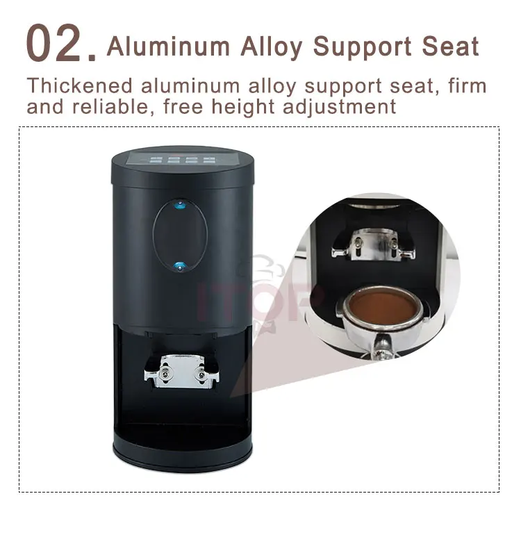 Itop Automatic Coffee Tamper 58mm Electric Tamper Machine Aluminum Electric Coffee Powder Press