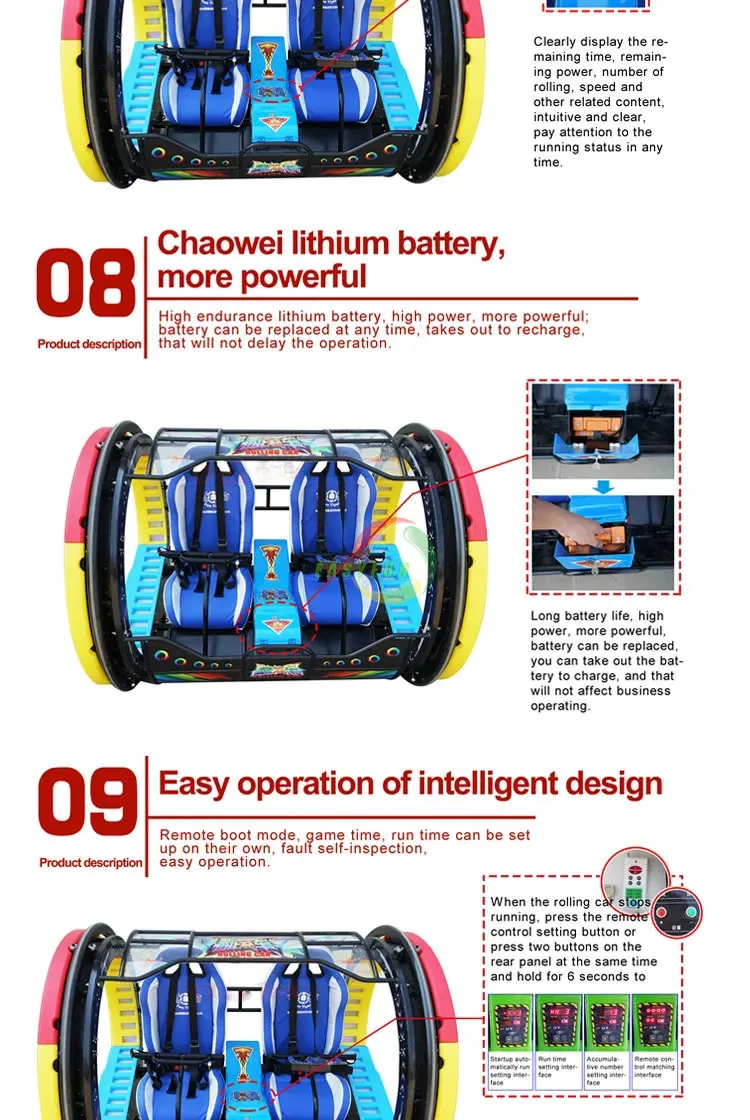 360 degree remote control double players sightseeing rolling wheel yoyo happy swing car, View