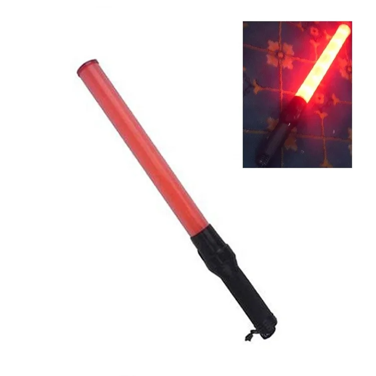 rechargeable battery power white safety led flashing stick traffic baton safety wand