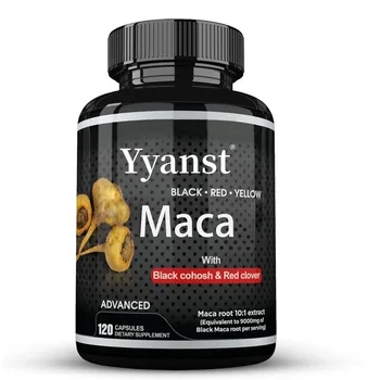 OEM/ODM Herbal Supplement Organic Maca Root Extract Capsules for Men Immune Support Boost energy Red Yellow Black Maca Capsules