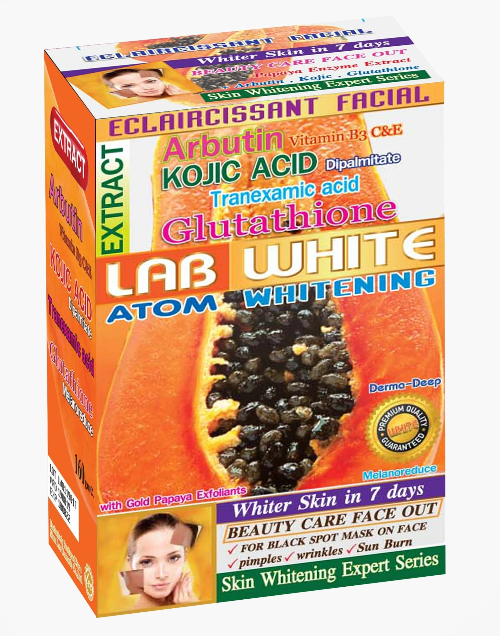 Lab White Papaya Soap Main Extract From Papaya High In Vitamin A And