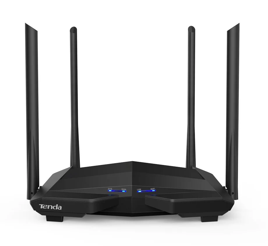 High Performance Wireless Tenda Brand AC10 Router 300Mbps Wifi AC1200 Dual Band Gigabit 5G 867Mbps Factory