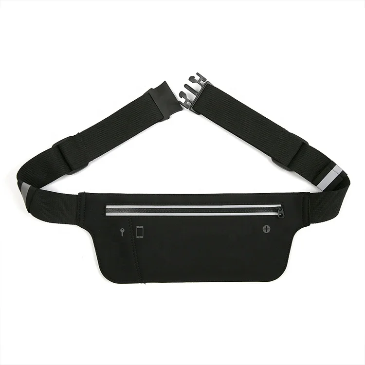 
 WB-003 Reflective waterproof fanny pack waterproof compartment running pouch belt waist phone pack bag waist pouch  