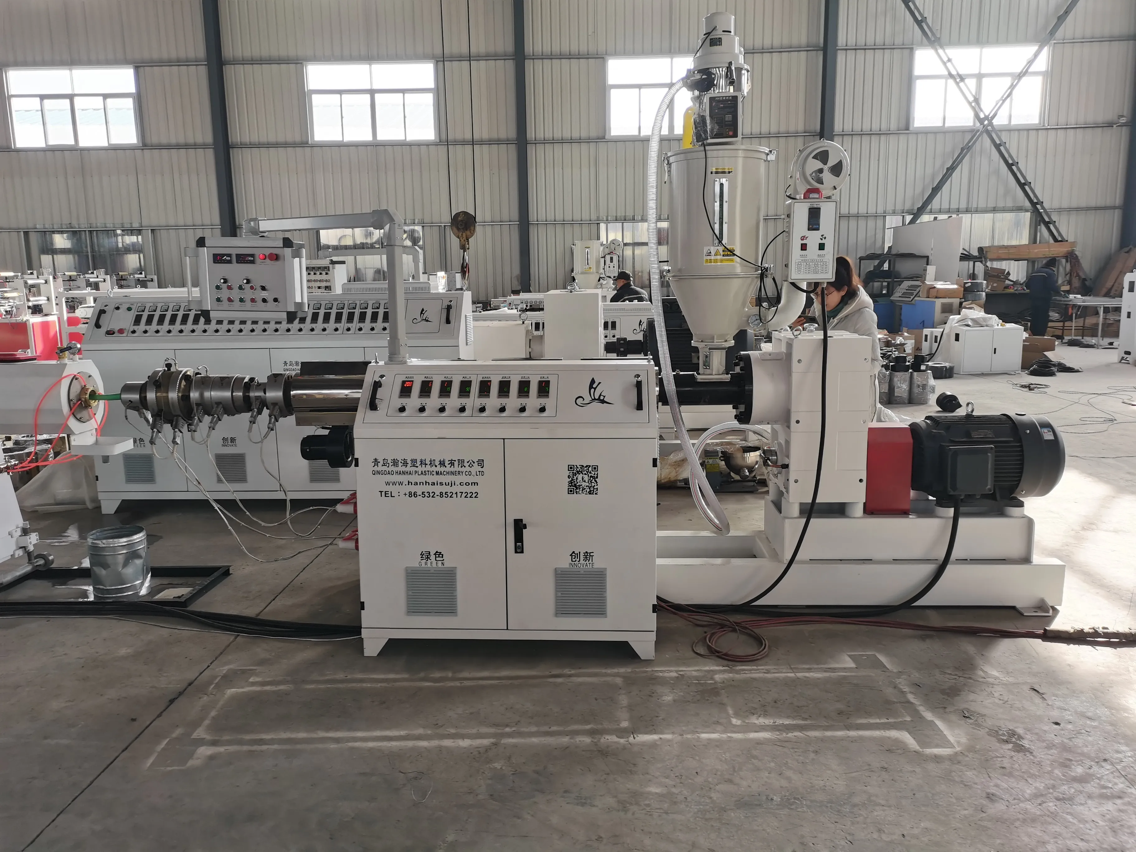 Plastic HDPE PE PP MPP Electricity Conduit Water Supply Hose Pipe Tube Extruder Making Machine