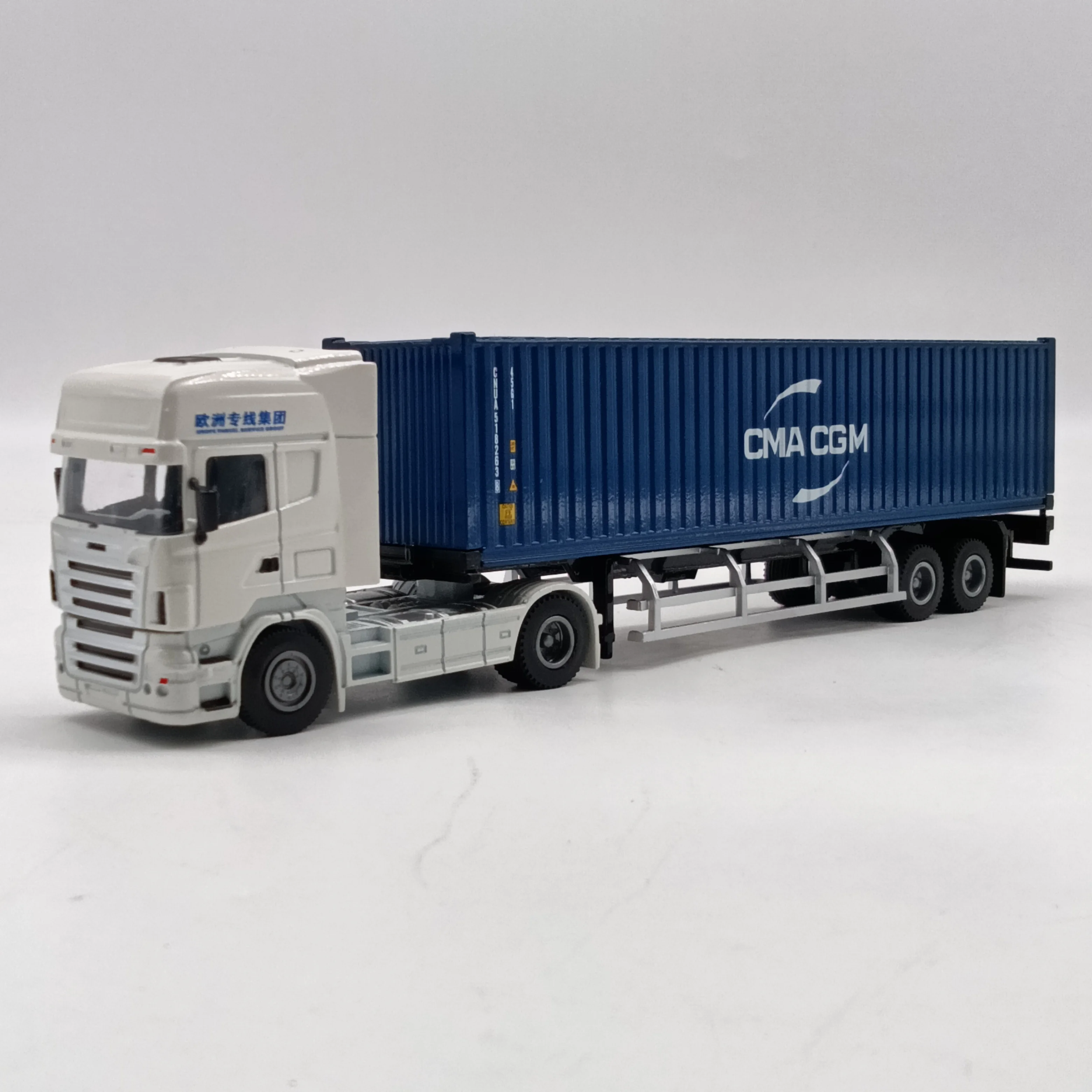 【A】CMA CGM Alloy Diecast Truck Model  Customized Scale 1:50 Shipping Line Logistics Freight  Gift Container Truck Models