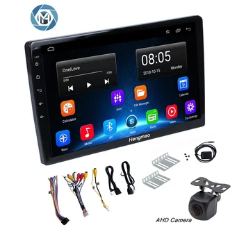 10 Inch Universal 2 Din Stereo Car Android 9216CH With AHD Rear View Camera Multimedia FM BT GPS Navigator Car Radio DVD Player
