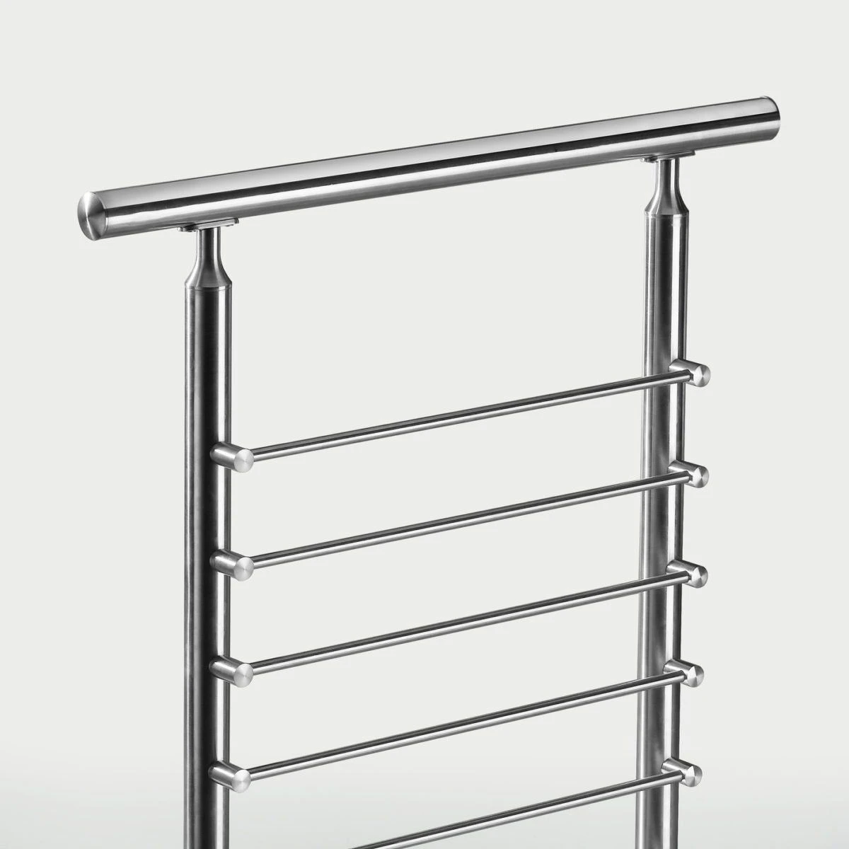 Black modern design stainless steel stair railing post and decorative balustrade rod railing