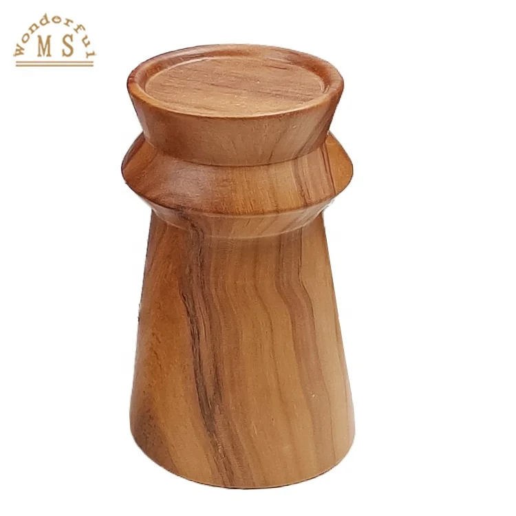 ceramic material Rustic wood dinner candle holder Water transfer printing suitable for home kitchen or dining table centerpieces