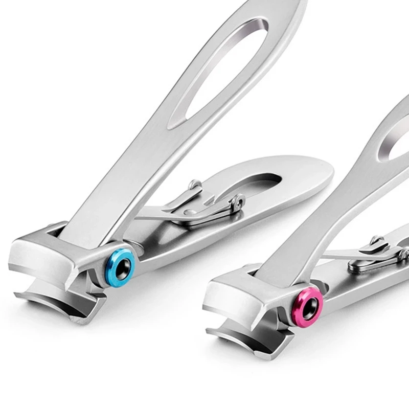 K143  8 Pcs Set Nail Clipper Trimmer Black Stainless Steel Nail Cutter Files Ear Pick Nail Scissors Tools Manicure Pedicure Set