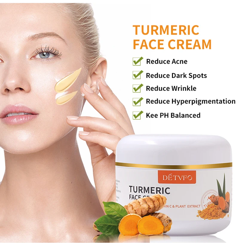 Private Label Skin Lightening Cream Tumeric Removal Dark Spot Removing ...