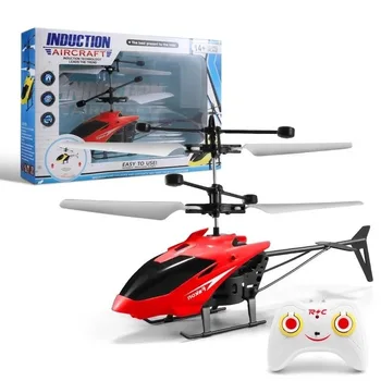 Ks Mini Induction Aircraft Charging Electric Flight Rc Helicopter Toy ...