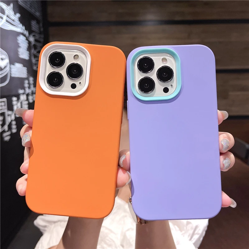 New Arrival 3 in 1 Mobile Phone Cover Case for iPhone 15 Shockproof Tpu Cover Slim Funda Matte Finish Phone Cases for iPhone 16