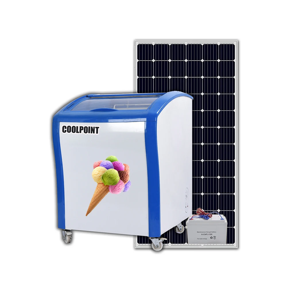 150L DC Solar Tiefkühler SD/SC-150Y mit -22°C, manuelle Abtauung