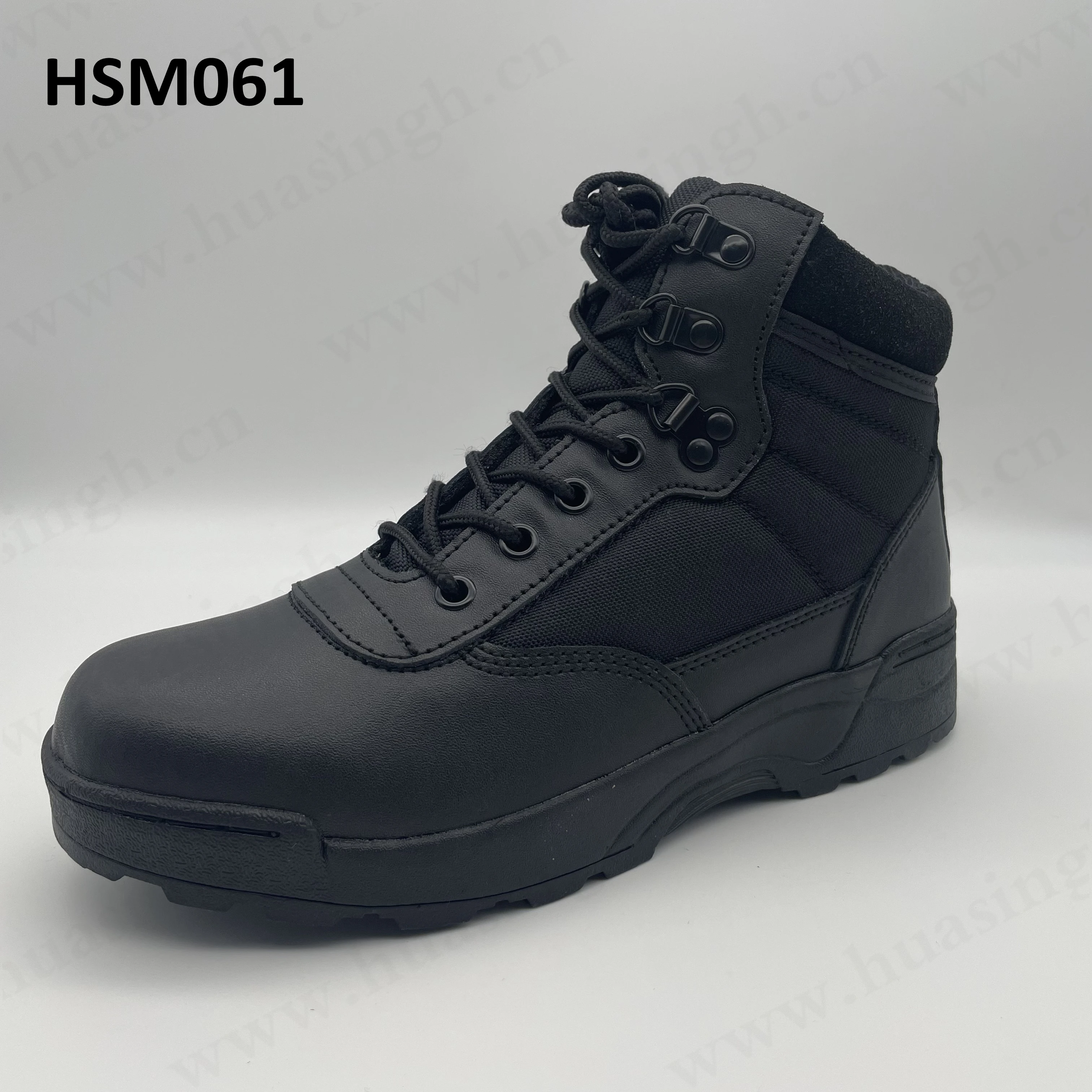 LXG, stivali tattici bassi con suola in gomma, scarpe da combattimento nere per attività all'aperto, antishock e resistenti, modello HSM061