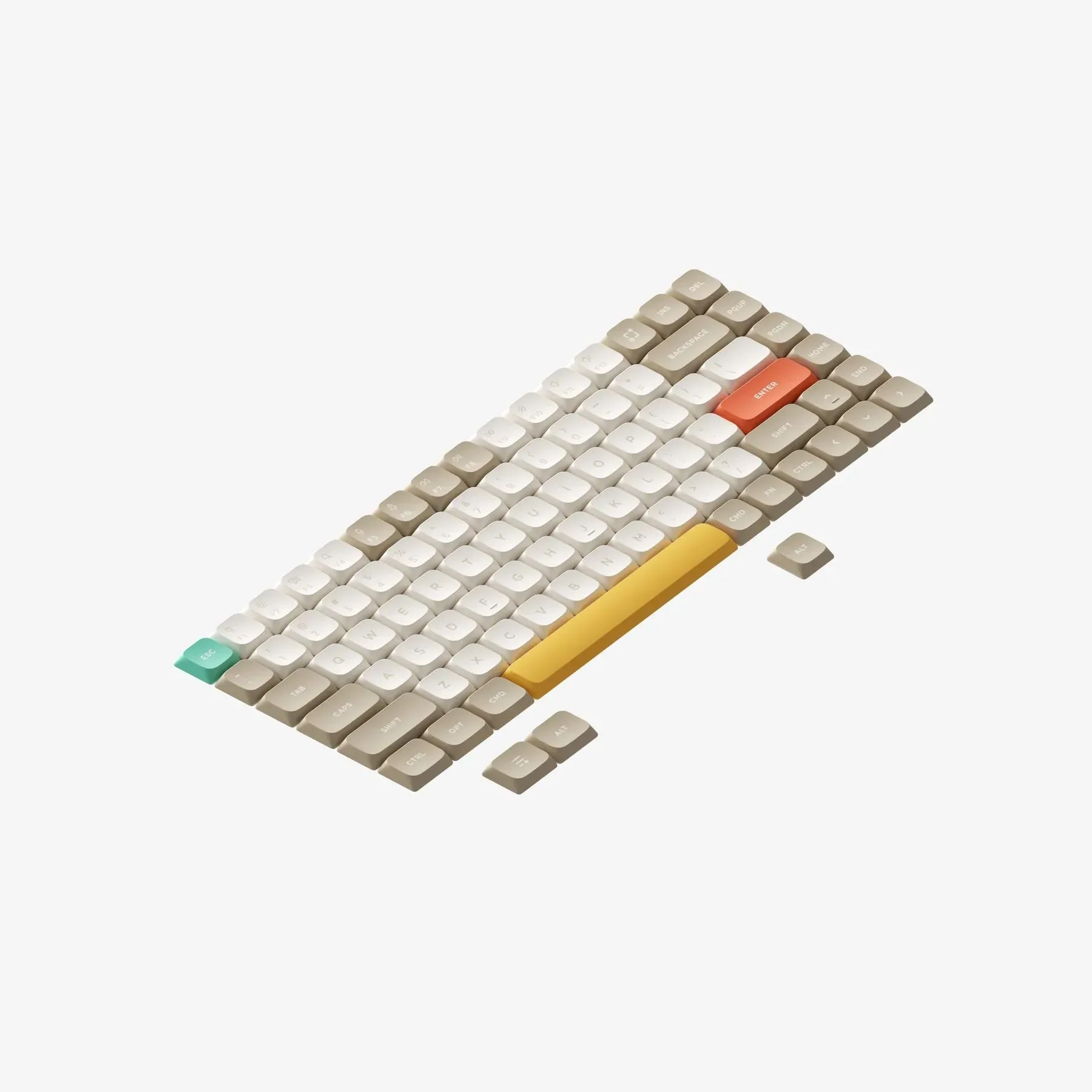 Nuphy NSA Profile PC Transparent Keycaps for Mechanical Keyboards