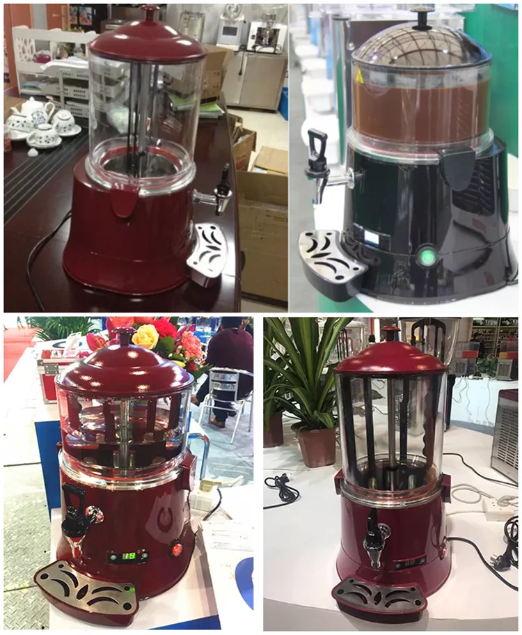 220V 400W Hot Chocolate Warmer Machine Commercial Chocolate Coffee  Dispenser Electric Milk Soymilk Heater Hot Drink