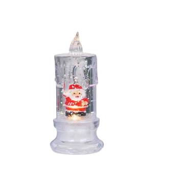 Christmas water injection transparent tears simulation LED electronic candle
