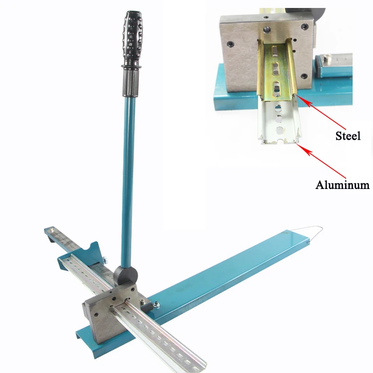 Manual Din Rail Cutting Tool Guide Rail Cutter Machine for Cutting Aluminum and Steel
