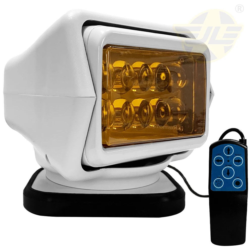 12V Car LED Searchlight 360 Degree Rotating Marine Boat Roof Top Spotlight Outdoor Camping Hunting LED Spot Beam Work Lamp