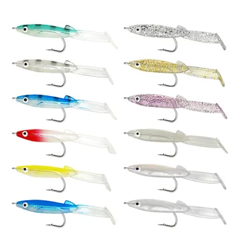 CHEERY Free Shipping Lead Head Jig Bottom Bait Soft Plastic Fishing Lure for Carp and Big Fish 19g 11cm – Soft Lure – view 5