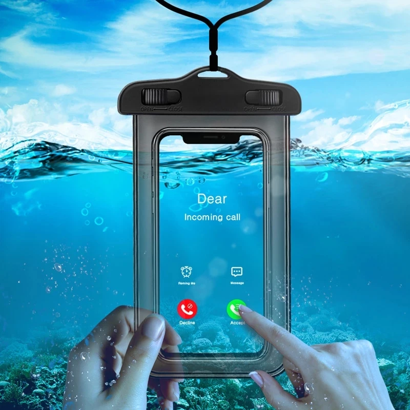 Borsa impermeabile universale per esterni, custodia per telefono Xiaomi, Huawei, Samsung con cordino_voghion.com