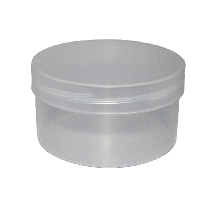 250ml Luxury Empty Cosmetic Containers Biodegradable Cosmetic Packaging Plastic Cream Jar with Gold Li