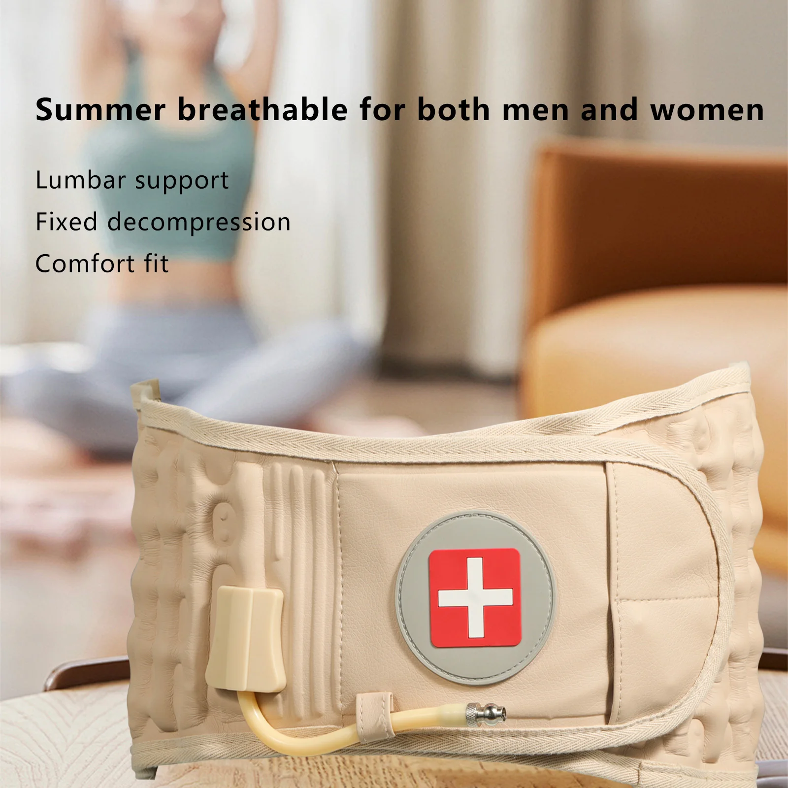 Aofit Decompression Back Belt Waist Brace Lumbar Support Belt Waist Support for Lower Back Pain Relief Back Traction Device