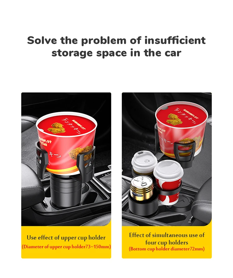 360 Rotating Large Water Bottle Drink Holder Adjustable And Extendable