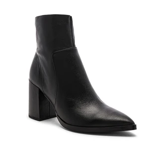 New Arrival High Quality Women's Leather Boots Unique Design Zip Closure Height Increasing Feature for Summer Autumn Pointed Toe