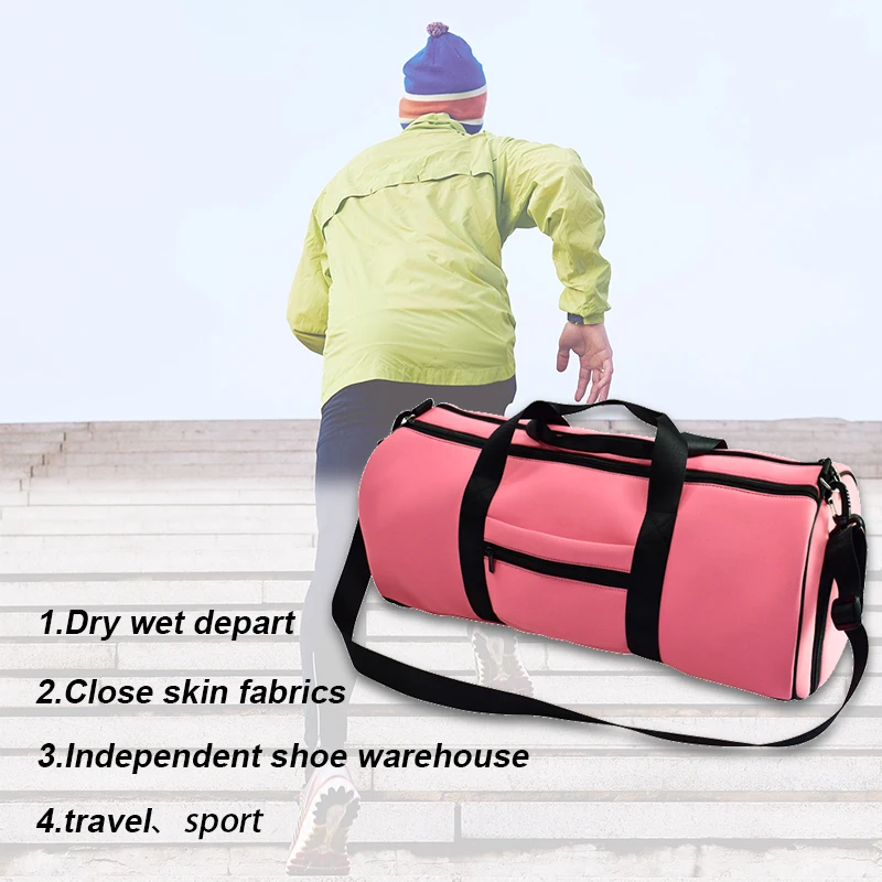 Новейший дизайн Высококачественная пользовательская печать логотипа Неопреновая спортивная сумка для