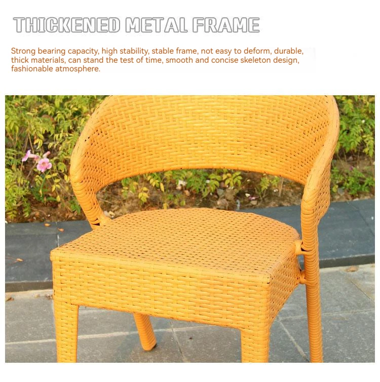 Outdoor Table And Chair With Umbrella Rattan Chair Balcony Leisure Courtyard Garden Furniture
