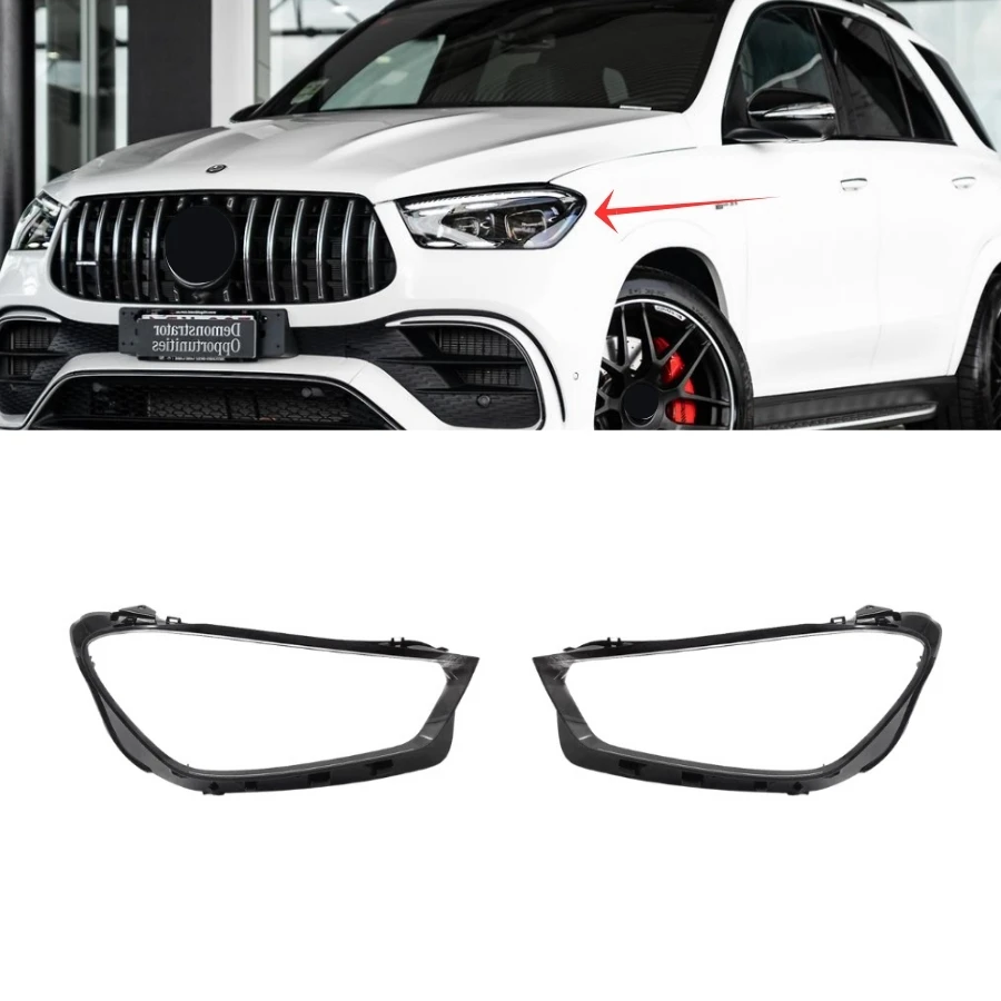 Tiypeor Lampshade PC Headlight Lens for Mercedes-Benz GLE W167 2024 - 2025 Right Side Headlight Clear Lens Cover