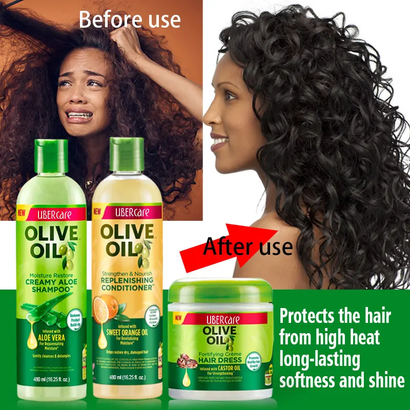 Hot Selling Professional Hair Salon And Home Use 480ml Olive Oil Hair 