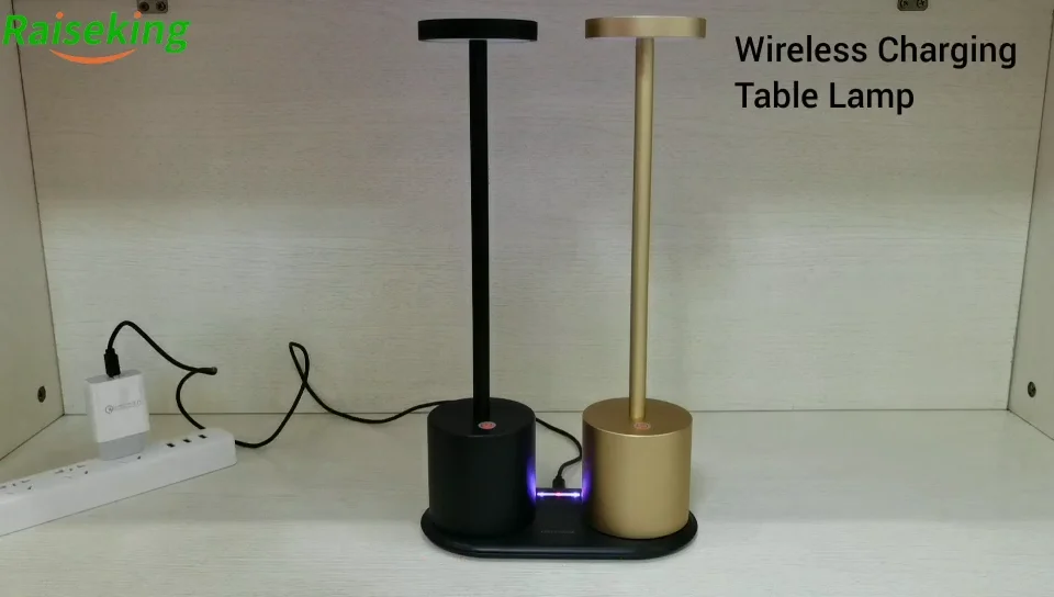 Aluminium Material Led Bar Table Lamp Ktv Wireless Charging With