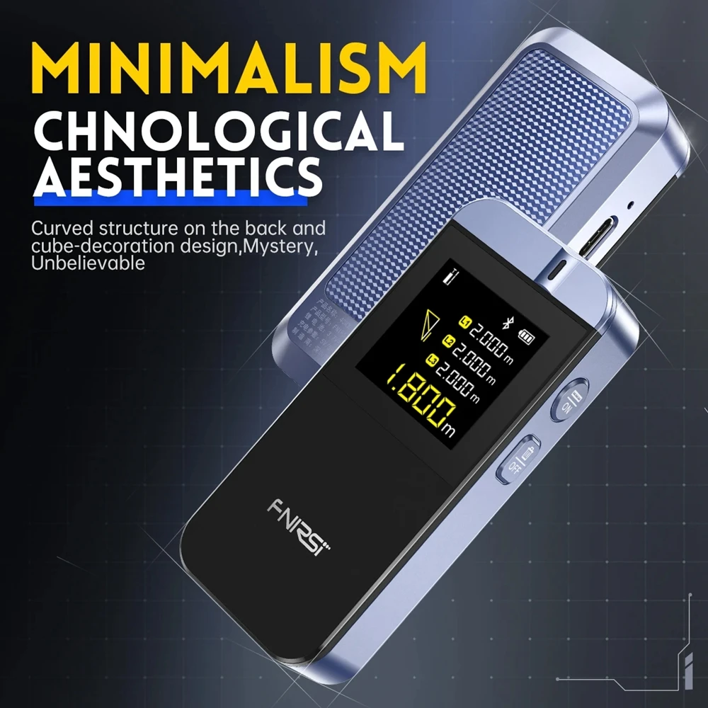 Fnirsi Ir40 Smart Laser Rangefinder Digital Distance Meter Metro Laser Digital Accurate App to Draw 40m Laser Tape Measure