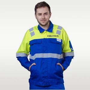 Wholesale Mechanic Mining Safety Wearing Fr Clothing Work Clothes Hi Vis Fire Resistant Jacket