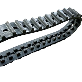 Wholesale ND-120 High-speed High-strength Rubber & Special Agricultural Machinery Tracks Robot Rubber Belt Rubber Track Crawler