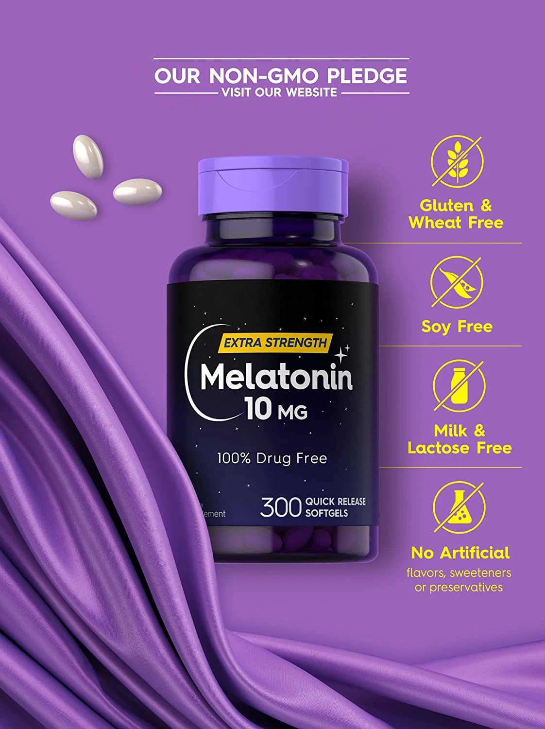 Oem Melatonin 10mg Capsules Sleep Capsules Vegan Melatonin Sleep ...